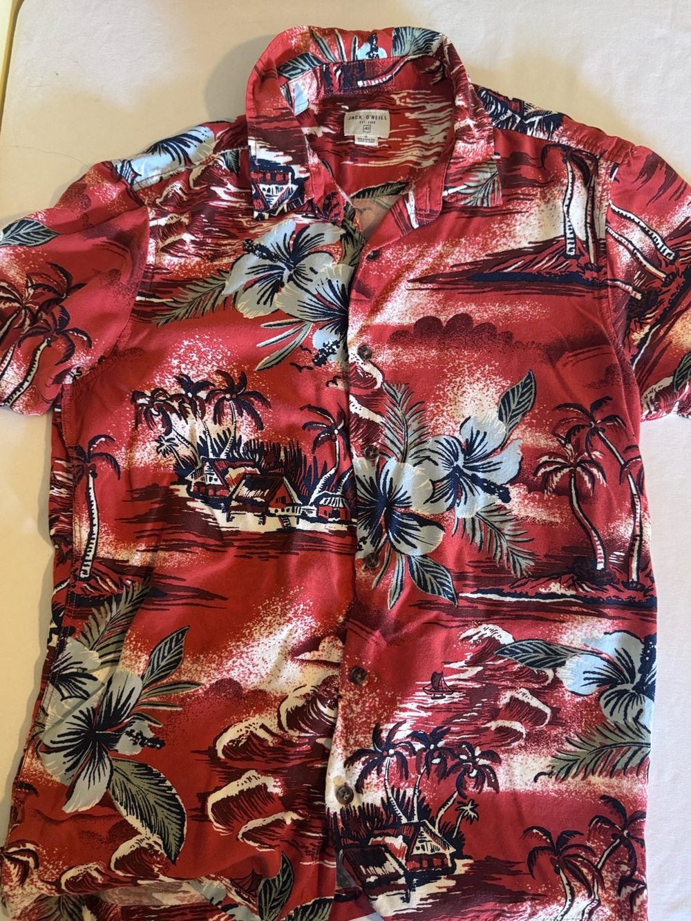 Jack O’neill Hawaiian Shirt Men’s Sz Small